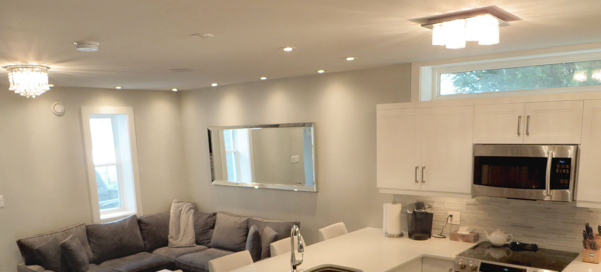 An image of our recent commercial work at this restaurant.